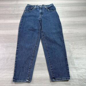 Levis SilverTab Mom Jean Jeans Womens 27x27 Blue High Rise Tapered Leg Denim